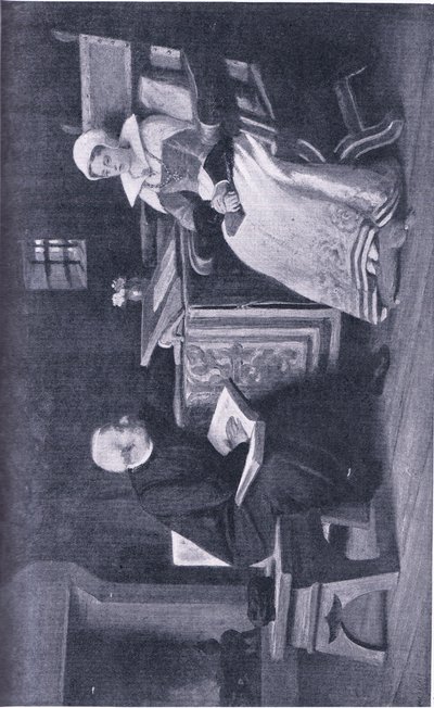 Lady Jane Gray a toronyban, illusztráció a világ legjobb könyveinek könyvtárából, 1940 körül alkotó: William Frederick Yeames