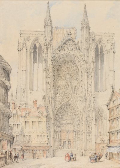 A roueni katedrális homlokzata alkotó: William Frome Smallwood
