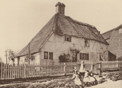 Burwashban, Sussexben (fekete-fehér fotó) alkotó: William Galsworthy Davie