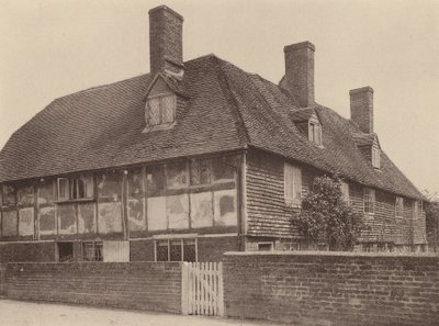 A Northbridge Street-en, Robertsbridge közelében, Sussex (fekete-fehér fotó) alkotó: William Galsworthy Davie