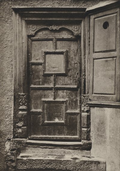 Ajtó, Looe Street, Plymouth (fekete-fehér fotó) alkotó: William Galsworthy Davie