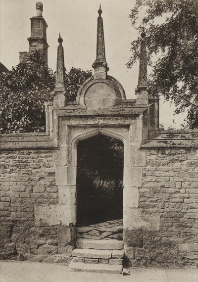 Doorway, Paynis Almshouses, Oundle (f/w fotó) alkotó: William Galsworthy Davie