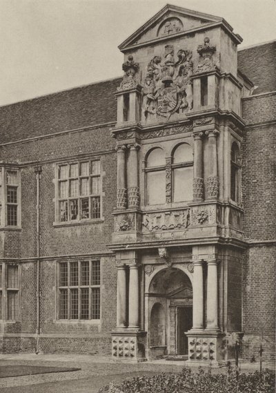 Doorway, The North Wing, Cobham Hall, Kent (f/w fotó) alkotó: William Galsworthy Davie