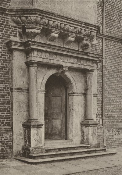 Doorway, The South Wing, Cobham Hall (f/w fotó) alkotó: William Galsworthy Davie
