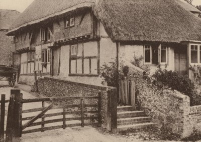Farmház, Bury, West Sussex (fekete-fehér fotó) alkotó: William Galsworthy Davie