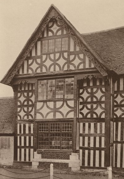 "The Middle House", Mayfield, Sussex, 1575-ös keltezéssel (fekete-fehér fotó) alkotó: William Galsworthy Davie