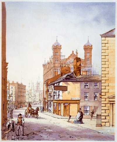 A tengerészek otthona, a liverpooli Hanover Street-ből, 1864 alkotó: William Gawin Herdman