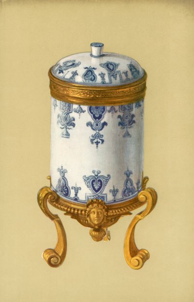 Toalett-edény, St Cloud, Ormolu Mount (színes litho) alkotó: William Gibb