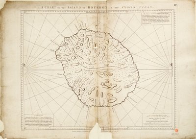 Az Indiai-óceáni Bourbon-sziget térképe alkotó: William Gilbert