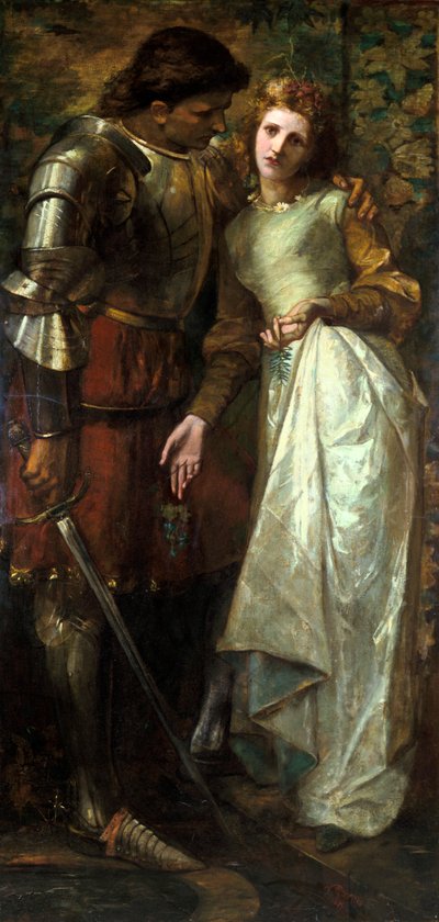 Ophelia és Laertes vagy Ophelia Itt van Rosemary, 1879. alkotó: William Gorman Wills