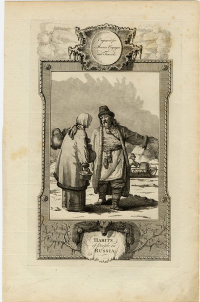 A moszkoviták szokásai, 1730 körül alkotó: William Grainger