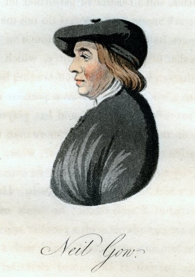 Neil Gow, skót hegedűs, 1800. alkotó: William Green
