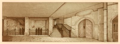 Chamberlains Court alatti terület, Guildhall, City of London, 1886. alkotó: William Griggs