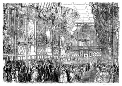 Őfelsége felvonulása a State Ballhoz a londoni City Guildhall-ban, 1851. július 1886. alkotó: William Griggs