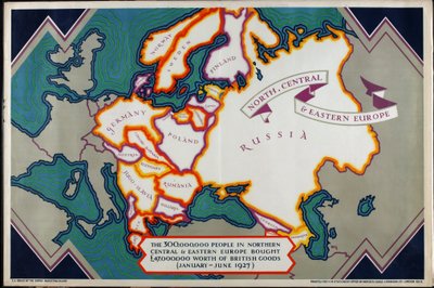 Észak-, Közép- és Kelet-Európa, a „Where Our Exports Go” sorozatból alkotó: William Grimmond