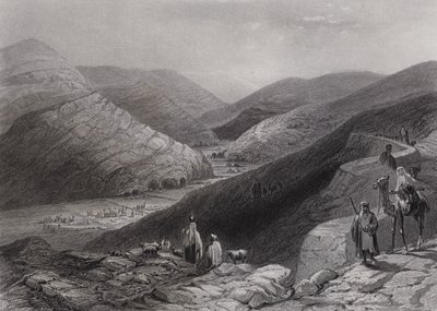 Etham, Betlehem közelében (metszet) alkotó: William H. Bartlett