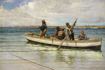 A fogás behúzása, 1884 alkotó: William H. Bartlett