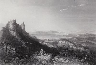 Tiberias-tó (metszet) alkotó: William H. Bartlett