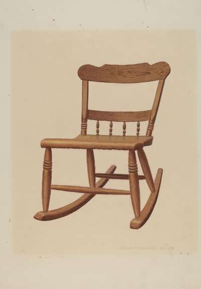 Gyermek hintaszék, c. 1939. alkotó: William H Edwards