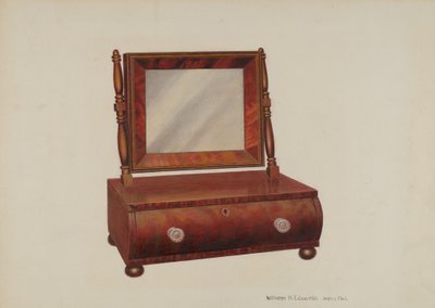 Borotvaállvány, c. 1938. alkotó: William H Edwards