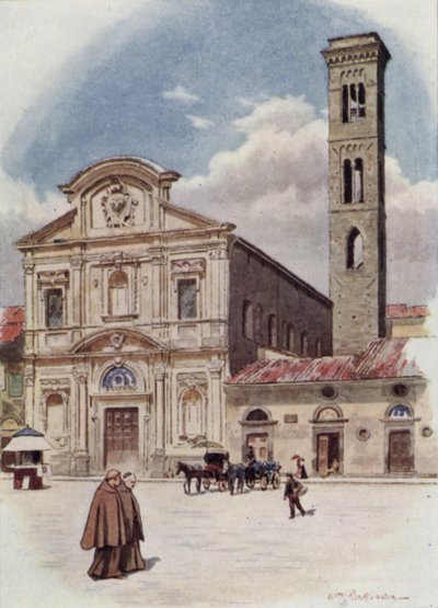 Mindenszentek, Firenze (színes litho) alkotó: William H. Parkinson