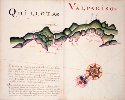 Quillota és Valpariso, dél-amerikai csendes-óceáni partvidék alkotó: William Hack