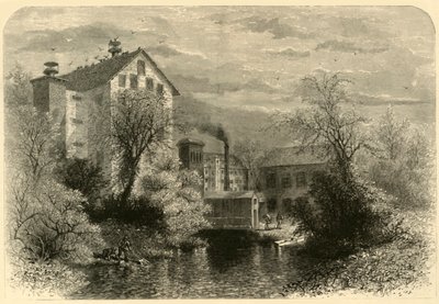 „Mills on Blackstone River”, 1872. alkotó: William Hamilton Gibson