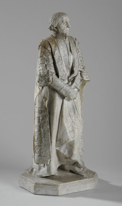 Maquette William Ewart Gladstone szobrához a The Stranden, Londonban, 1905 körül (gipsz) (lásd még: 876153) alkotó: William Hamo Thornycroft