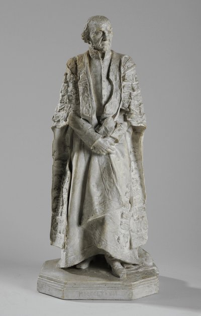 Maquette William Ewart Gladstone szobrához a The Stranden, Londonban, 1905 körül alkotó: William Hamo Thornycroft
