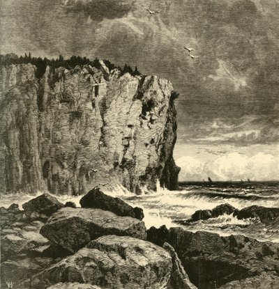 „Cliff near Beaver Bay”, 1872. alkotó: William Hart