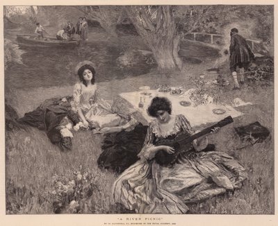 Folyami piknik alkotó: William Hatherell