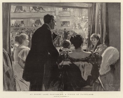 A Drury Lane Pantomime-ban, a Tündérország látomásában alkotó: William Hatherell