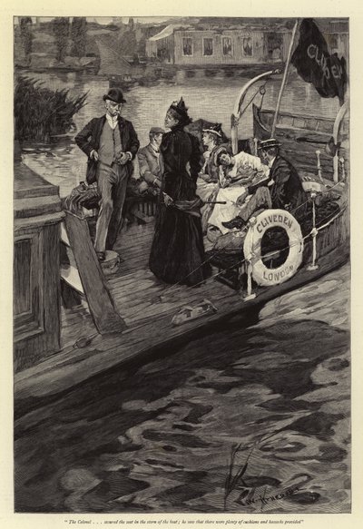 Hajózás a Temzén alkotó: William Hatherell