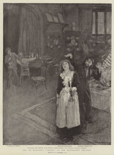Du Maurier úr Trilbyje a Haymarket Színházban alkotó: William Hatherell