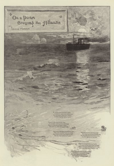 Egy versről, amely átkel az Atlanti-óceánon, írta Lewis Morris alkotó: William Hatherell