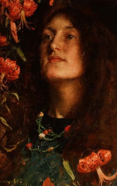 Emily Hatherell, a művész feleségének portréja alkotó: William Hatherell