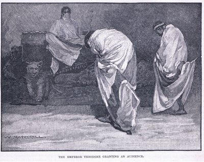 Theodore császár audienciát ad alkotó: William Hatherell