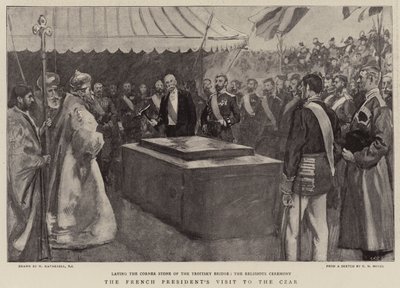 A francia elnök látogatása a cárnál alkotó: William Hatherell