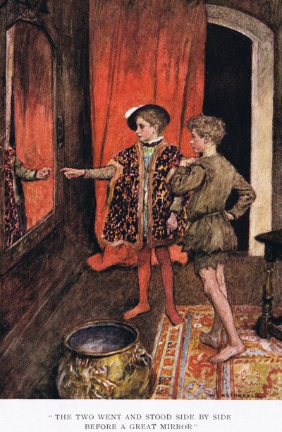 "A ketten elmentek és egymás mellett álltak egy nagy tükör előtt" alkotó: William Hatherell