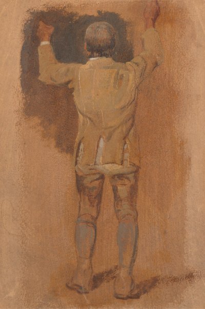 Tanulmány egy vőlegényről, hátulról nézve alkotó: William Havell