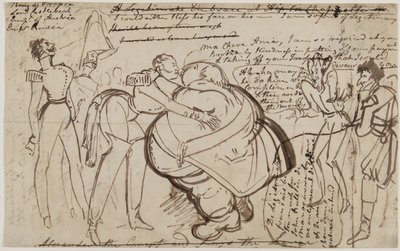 Egy csók a kongresszuson, 1818 alkotó: William Heath