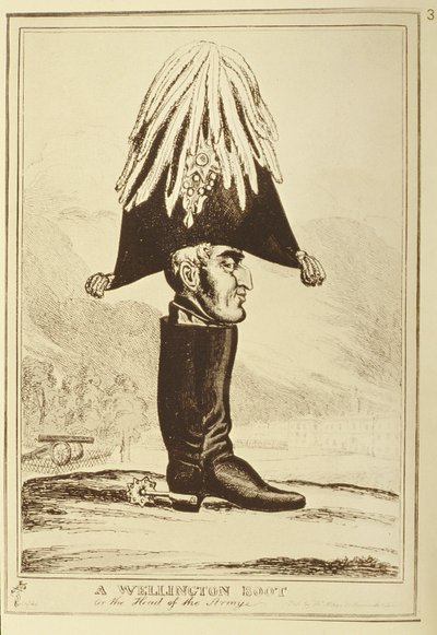 A Wellington csizma, avagy a hadsereg feje, 1827 alkotó: William Heath