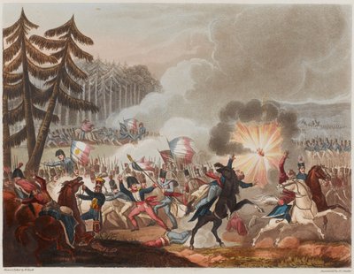 Barrosa-i csata 1811. március 5-én, J. C. Stadler metszete, 1818-ban megjelent (akvatinta) alkotó: William Heath