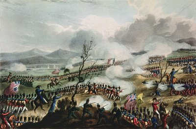 Nivelle-i csata, 1813. november 10., vésette Thomas Sutherland, 1813. alkotó: William Heath