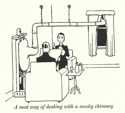 Szép módszer a füstös kémény kezelésére (litho) alkotó: William Heath Robinson