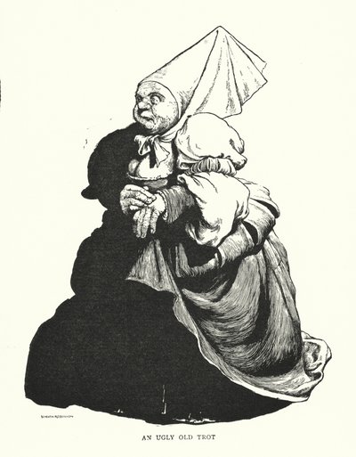 Egy csúnya öreg ügetés (litho) alkotó: William Heath Robinson