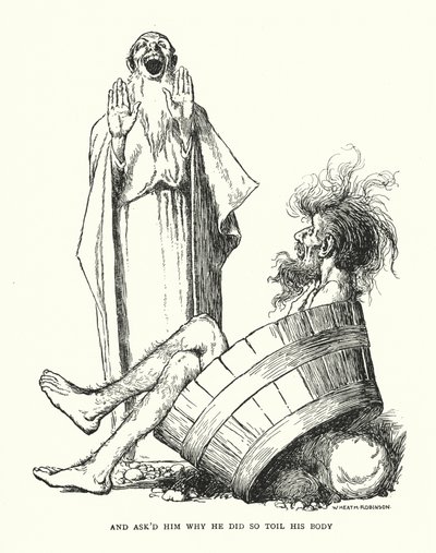 És megkérdezték tőle, hogy miért kínozta annyira a testét (litho) alkotó: William Heath Robinson