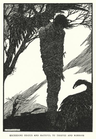 Túlságosan utálatos és gyűlöletes a tolvajok és rablók számára (litho) alkotó: William Heath Robinson