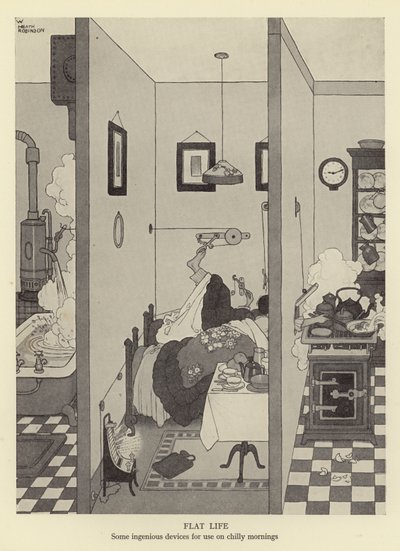 Lapos élettartam, néhány ötletes eszköz a hideg reggelekre alkotó: William Heath Robinson