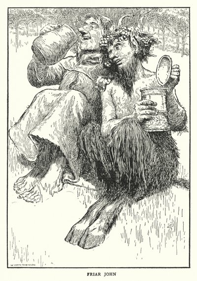 János barát (litho) alkotó: William Heath Robinson